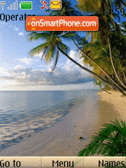 Tropical Beach tema screenshot