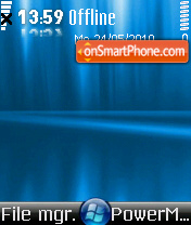 Vista Blue 04 es el tema de pantalla