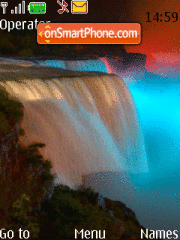 Colorfull Waterfall es el tema de pantalla