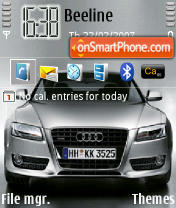Audi A5 tema screenshot