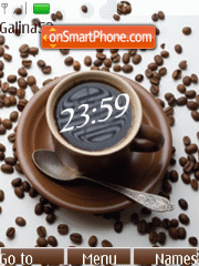 Coffee clock tema screenshot