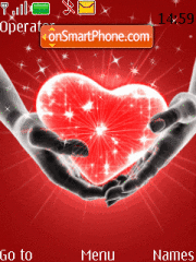 love between hands tema screenshot