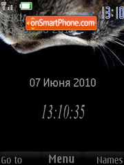 Capture d'écran Cat Clock thème
