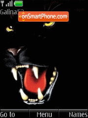 Breathing Panthers anim tema screenshot