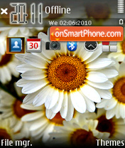 Capture d'écran Flowers v2 01 thème