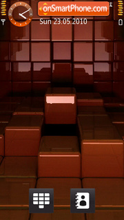Скриншот темы 3d Glass Cubes 01