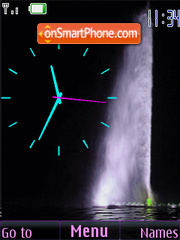Fuente Clock tema screenshot