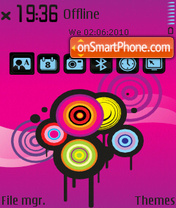 Pink vector 01 tema screenshot