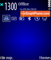 Black-blue theme screenshot