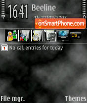 Smoke tema screenshot