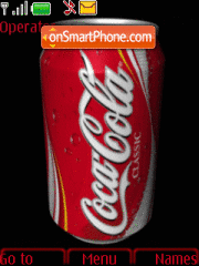 Скриншот темы Coca cola