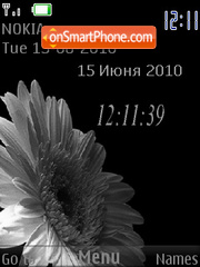 Capture d'écran Flowers Clock thème