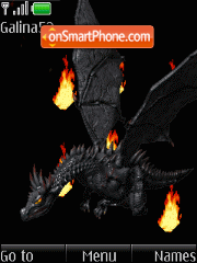 Скриншот темы Dragon animation