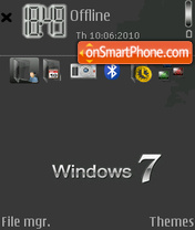 Capture d'écran Black windows7 thème