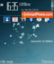 Autumn is fallen (ovi) theme screenshot