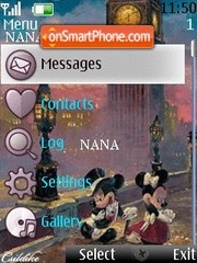 Скриншот темы Disney Clock