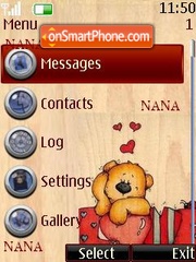 Bear Clock theme screenshot