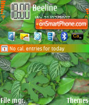 Foliage tema screenshot