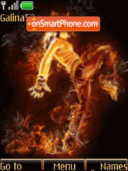 Fire dance anim theme screenshot