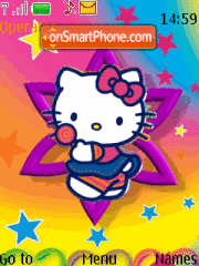 Capture d'écran Hello Kitty thème