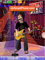 Animated rockstar theme screenshot