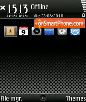 Скриншот темы Iphone Black Theme