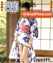 Capture d'écran Geisha thème