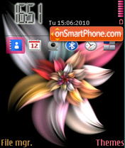 Nice flower abstract tema screenshot