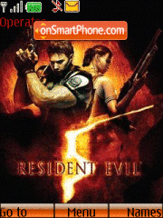 Capture d'écran Resident evil 5 thème