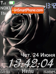 Capture d'écran Black roses thème