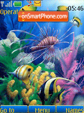 Underwater animated tema screenshot