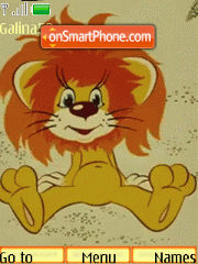 Скриншот темы Lion cub animation