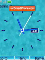Analog clock anim tema screenshot
