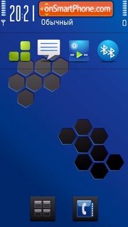 Prism Blue tema screenshot