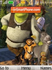 Скриншот темы Shrek Family 01