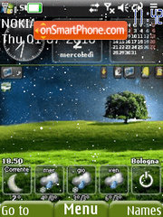 Green Calendar tema screenshot