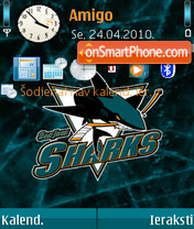 Capture d'écran San Jose Sharks thème