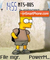 Capture d'écran Bart Simpson thème