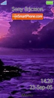 Ocean Sunset 01 tema screenshot