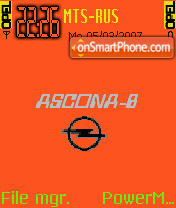 Capture d'écran Opel Ascona Orange 2000cc thème