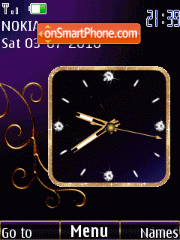 Analog clock annimated tema screenshot