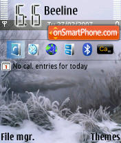 Winter tema screenshot