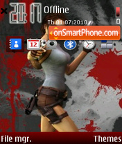 Lara Croft 06 theme screenshot