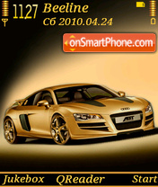 AudiR8 Gold es el tema de pantalla