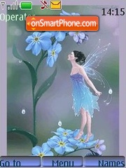 Blue flowers tema screenshot