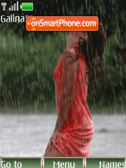 Summer rain anim theme screenshot
