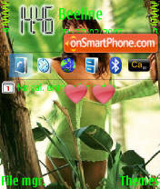 Girl in Green theme screenshot
