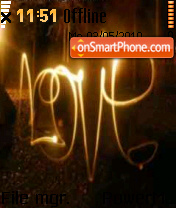 Lighted Love tema screenshot
