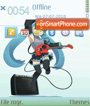 Miku Hatsune 01 theme screenshot
