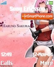 Capture d'écran Sakura thème